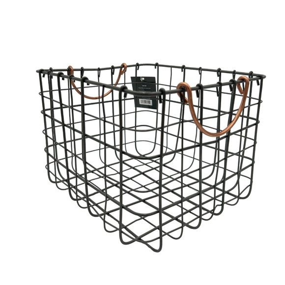 Threshold Accents Threshold Small Milk Crate Wire Basket Copper